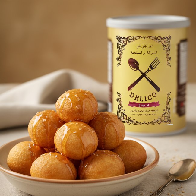 اللقيمات بسمن الشوكة والمعلقة